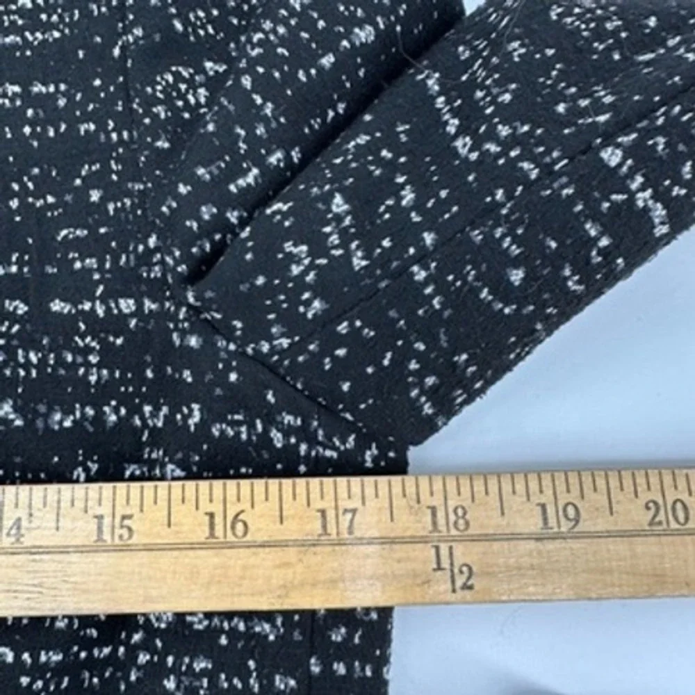 Vince Camuto Blazer‎ Jacket Black White Tweed Career Office Ladies Size 6P